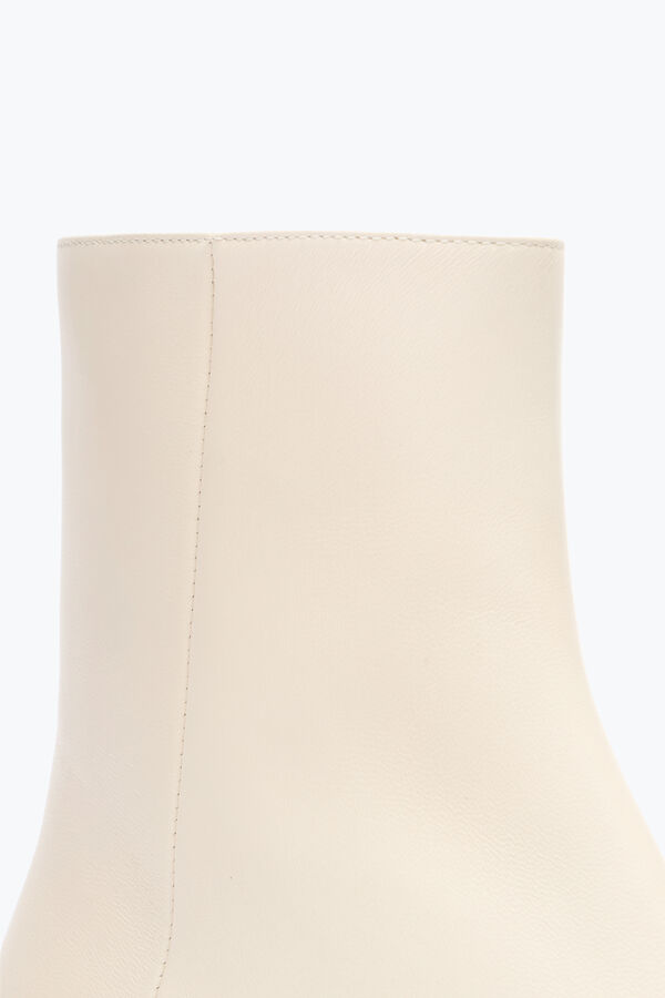 jeweled bonnie ankle boot leder in elfenbein mit gold kristalle 40 rene caovilla