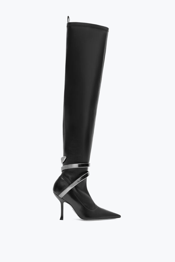 jeweled juniper schwarz cuissard boot-105 rene caovilla