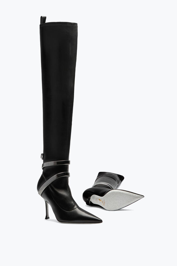 jeweled juniper schwarz cuissard boot-105 rene caovilla