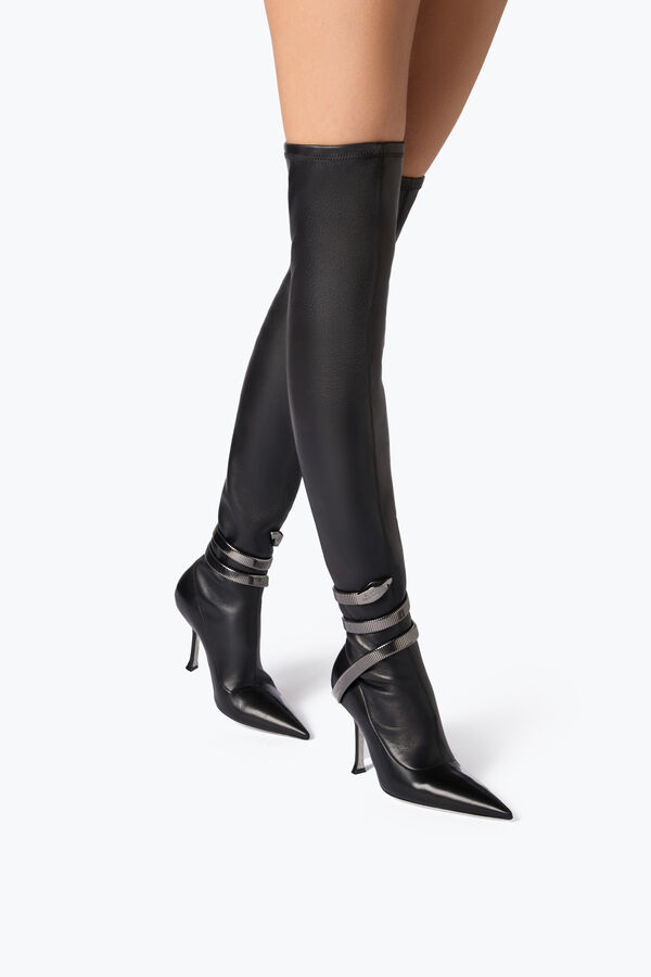jeweled juniper schwarz cuissard boot-105 rene caovilla