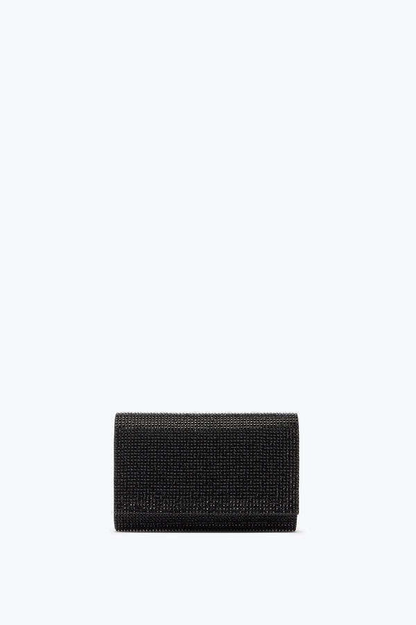 jeweled aida black-kupplung mit all-over-kristalle rene caovilla