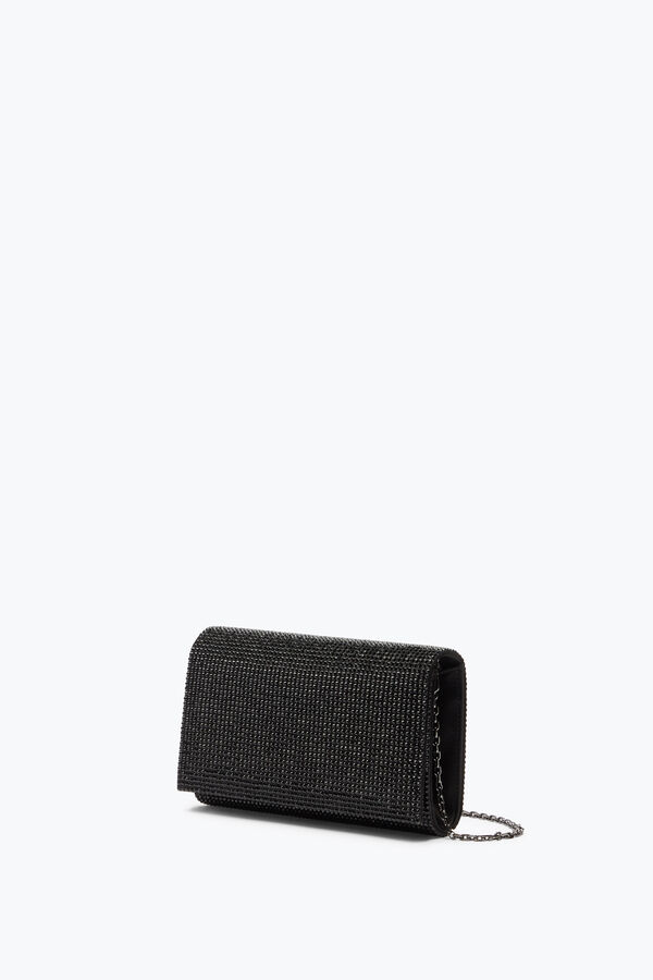 jeweled aida black-kupplung mit all-over-kristalle rene caovilla