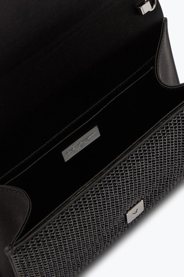 jeweled aida black-kupplung mit all-over-kristalle rene caovilla