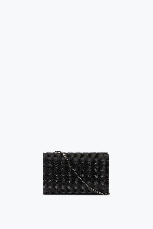 jeweled aida black-kupplung mit all-over-kristalle rene caovilla