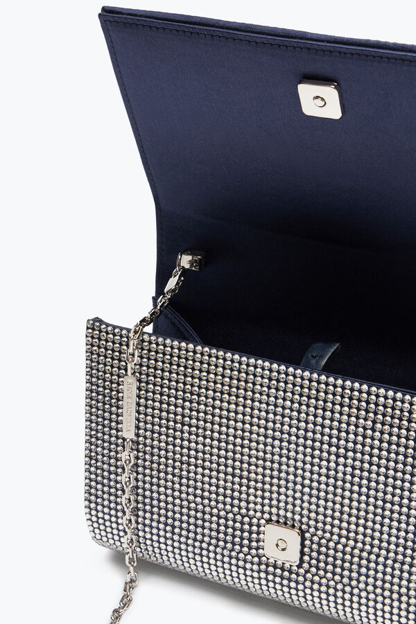 jeweled aida blue-kupplung mit all-over-kristalle rene caovilla