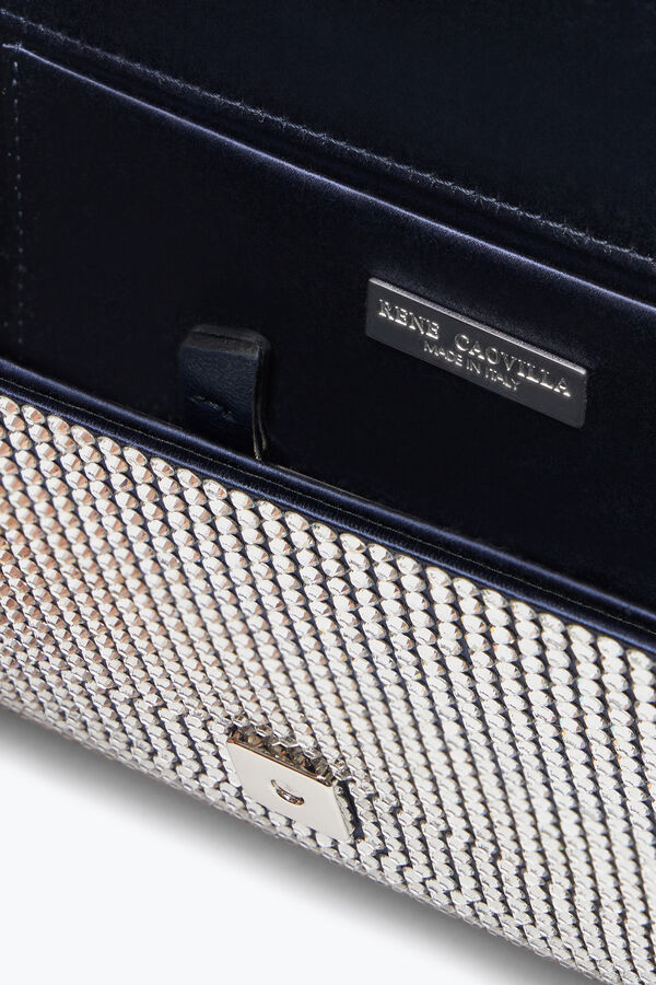 jeweled aida blue-kupplung mit all-over-kristalle rene caovilla