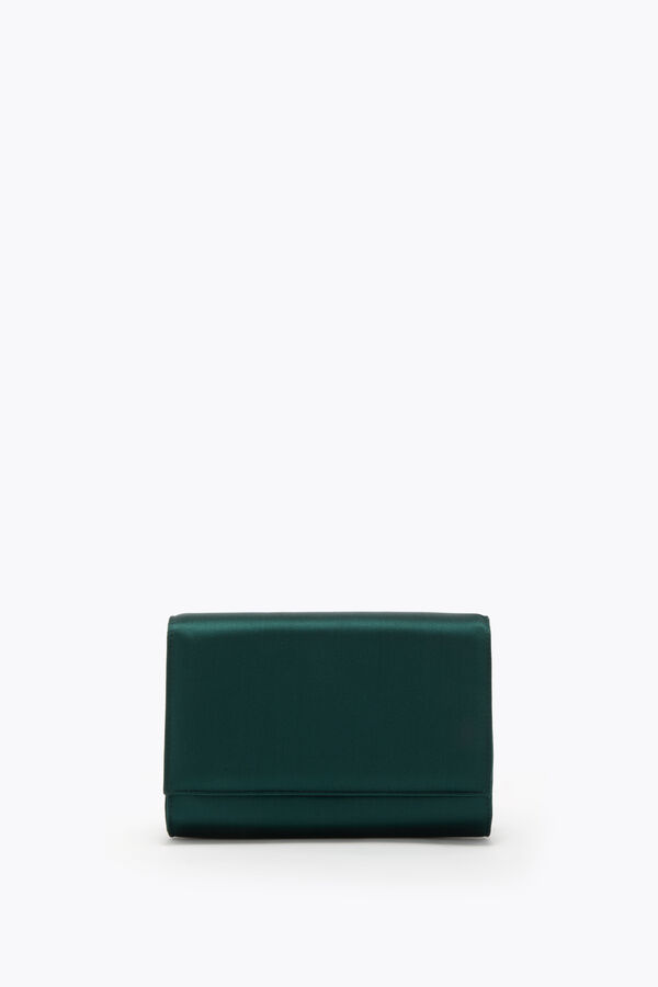 jeweled baby forest green clutch rene caovilla