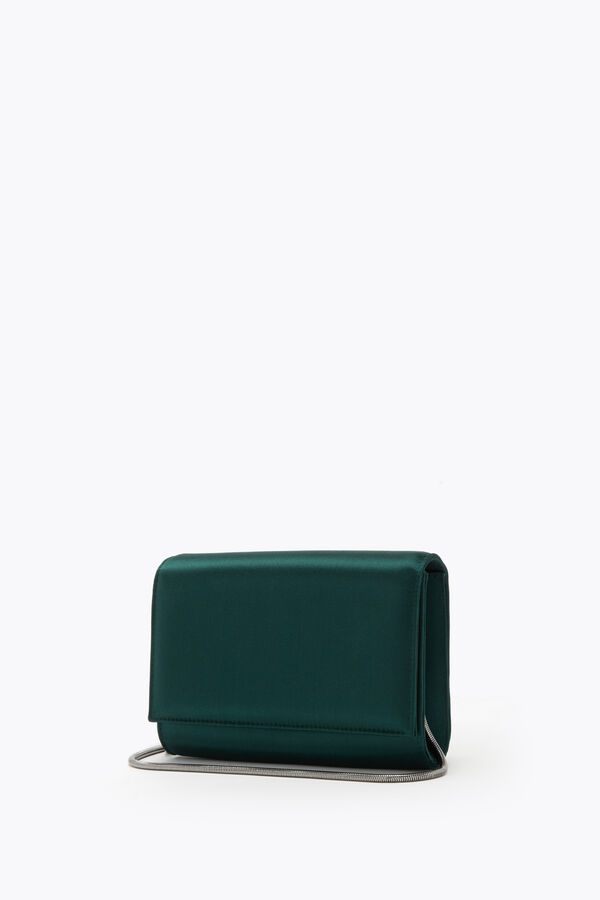 jeweled baby forest green clutch rene caovilla