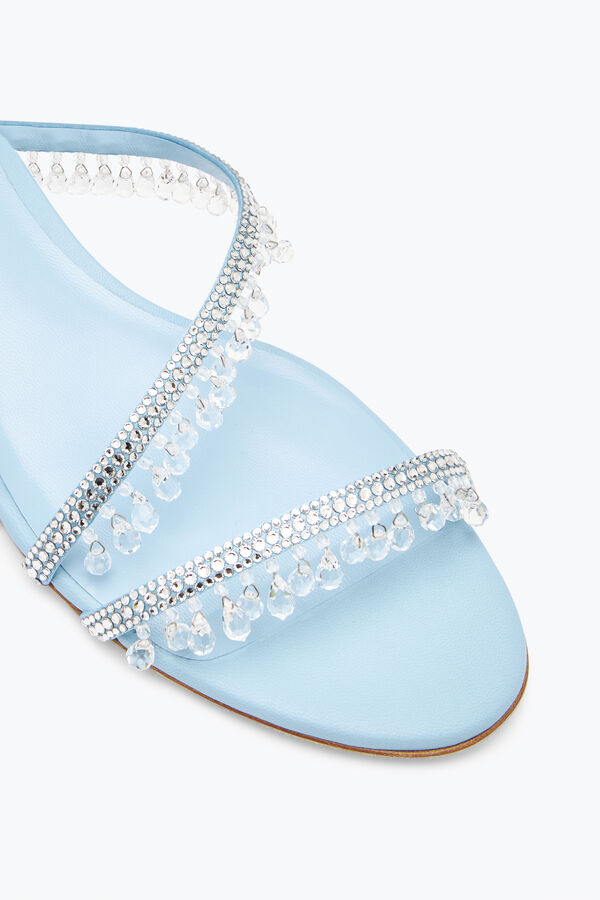 jeweled kronleuchter flat light blue sandal 10 rene caovilla