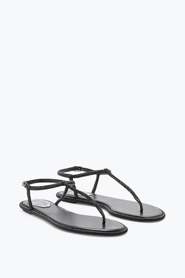 jeweled diana crystal black sandal 10 rene caovilla