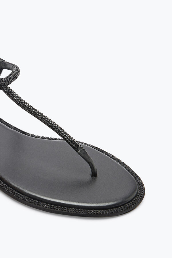 jeweled diana crystal black sandal 10 rene caovilla