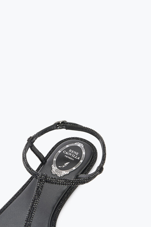 jeweled diana crystal black sandal 10 rene caovilla