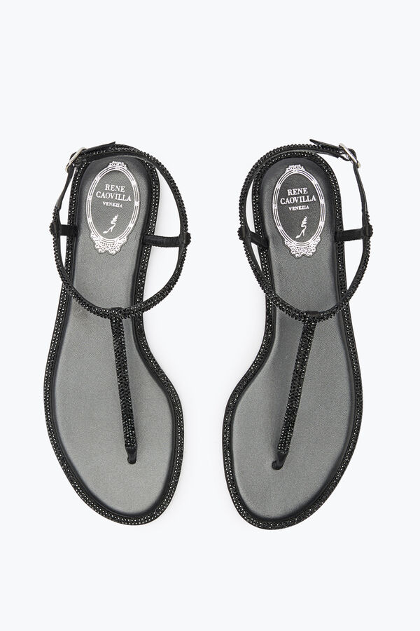 jeweled diana crystal black sandal 10 rene caovilla