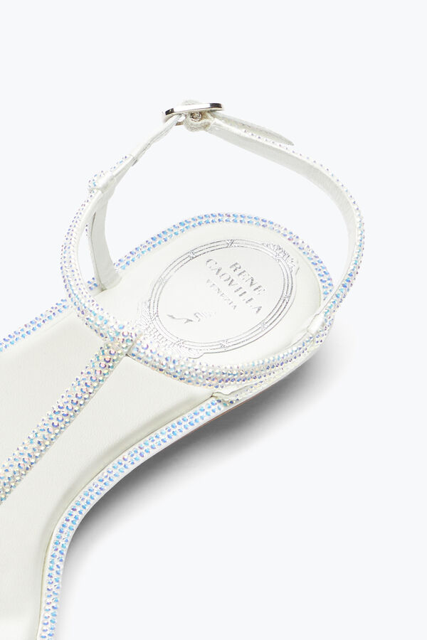 jeweled diana weiße sandale mit kristallen 10 rene caovilla