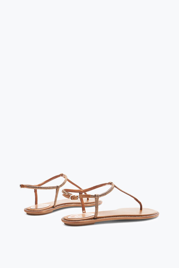 jeweled diana cognac-sandalen mit kristallen 10 rene caovilla