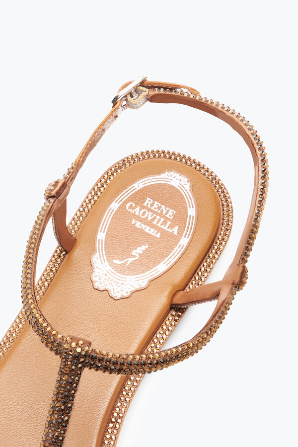 jeweled diana cognac-sandalen mit kristallen 10 rene caovilla