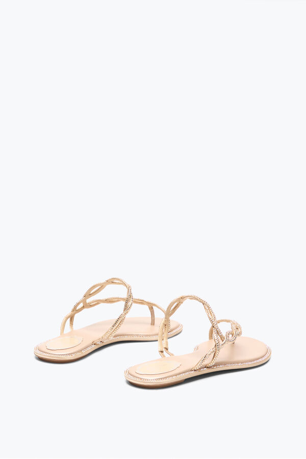 jeweled braid nude flat sandal 10 rene caovilla