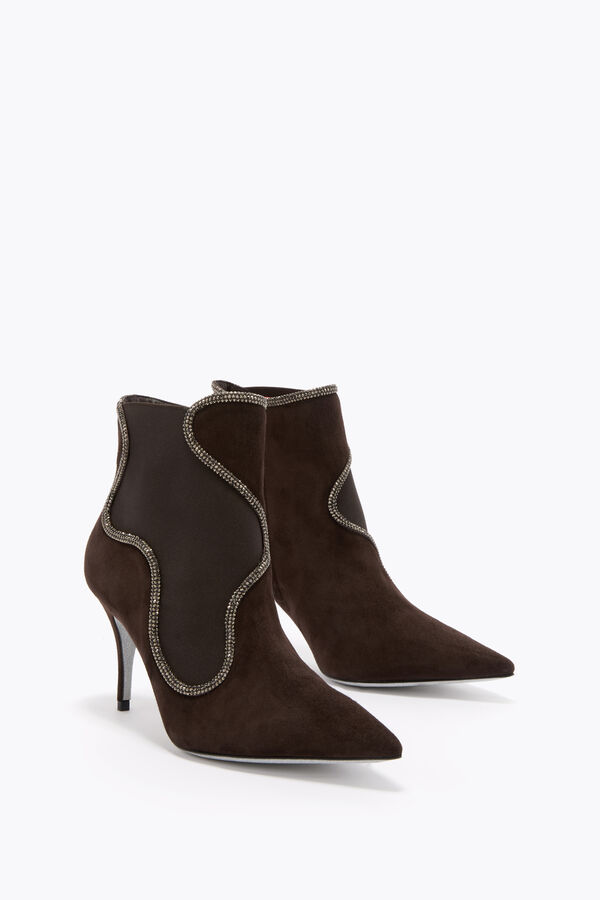 jeweled onda brown ankle boot 80 rene caovilla