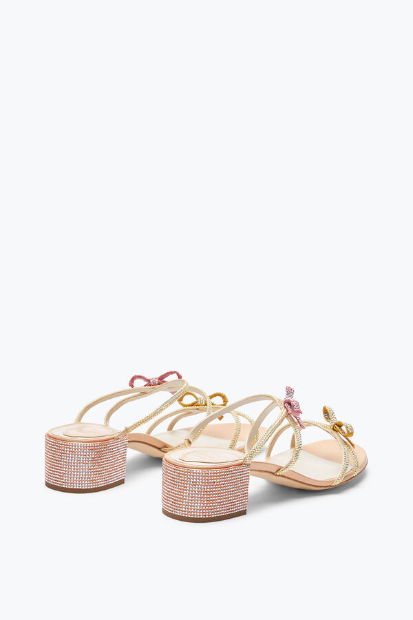 jeweled caterina peach mule mit kristallen 40 rene caovilla