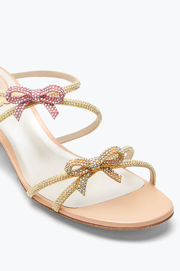 jeweled caterina peach mule mit kristallen 40 rene caovilla
