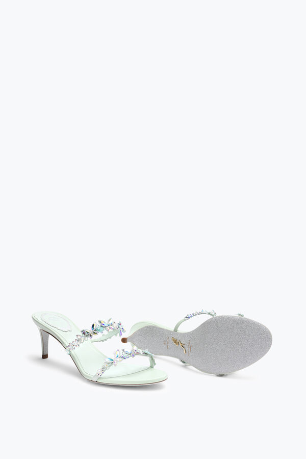 jeweled eden green mint mule 60 rene caovilla