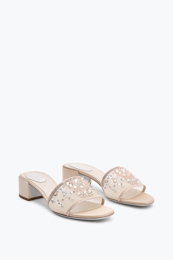 jeweled cinderella nude mule 40 rene caovilla