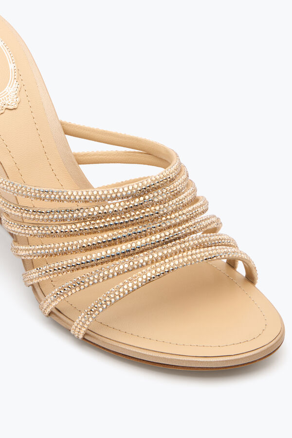 jeweled full trim powder pink mule 80 rene caovilla