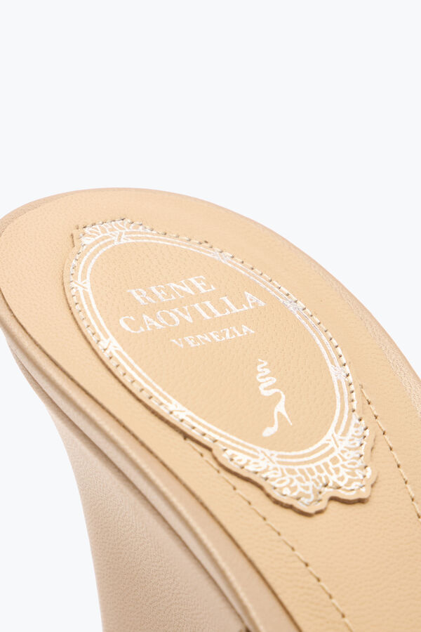 jeweled full trim powder pink mule 80 rene caovilla