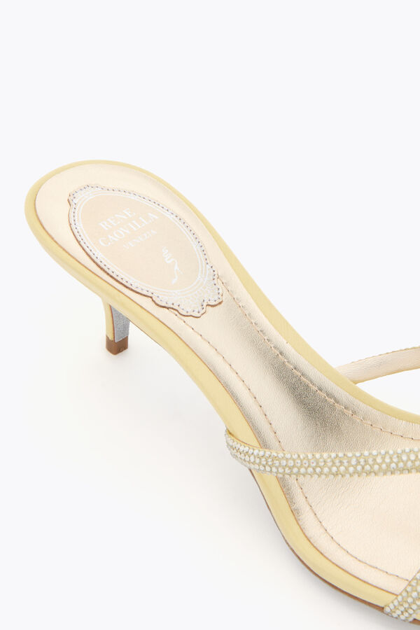 jeweled lynette zitrone gelben maultier 50 rene caovilla