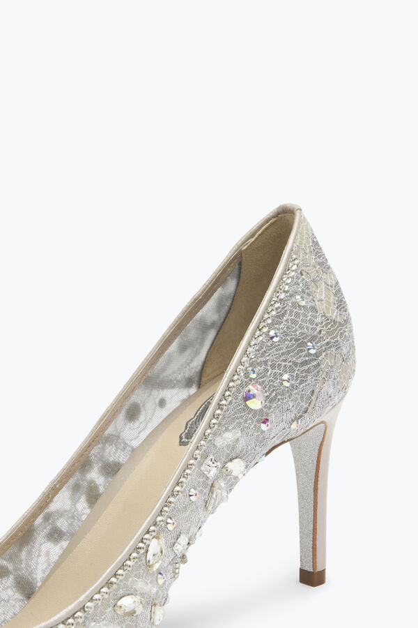 jeweled grau spitz pumpen cinderella 75 rene caovilla