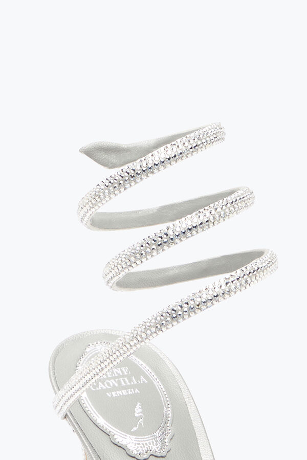 jeweled cleo grau pumpe 80 rene caovilla