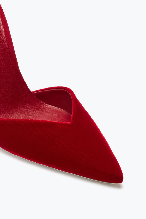 jeweled margot rot und gold pumpe 105 rene caovilla