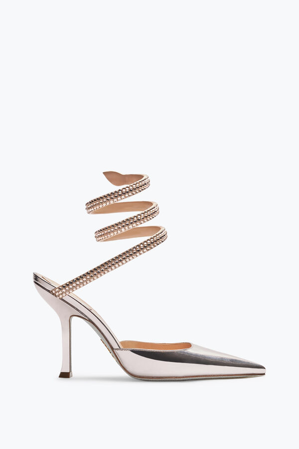 jeweled cleo powder pink pump-mit-kristallen 105 rene caovilla