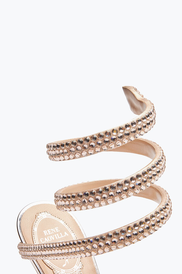 jeweled cleo powder pink pump-mit-kristallen 105 rene caovilla