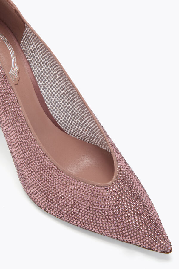 jeweled jinny blush pink pump 100 rene caovilla
