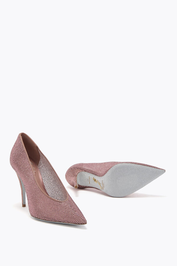 jeweled jinny blush pink pump 100 rene caovilla