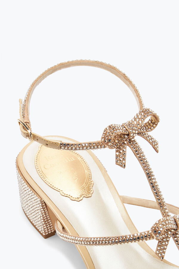 jeweled caterina crystal beige sandale 40 rene caovilla