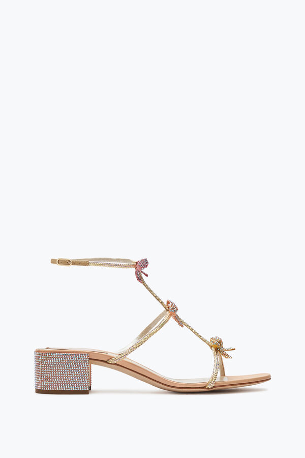 jeweled sandalen mit knöchel schnürsenkel caterina rene caovilla