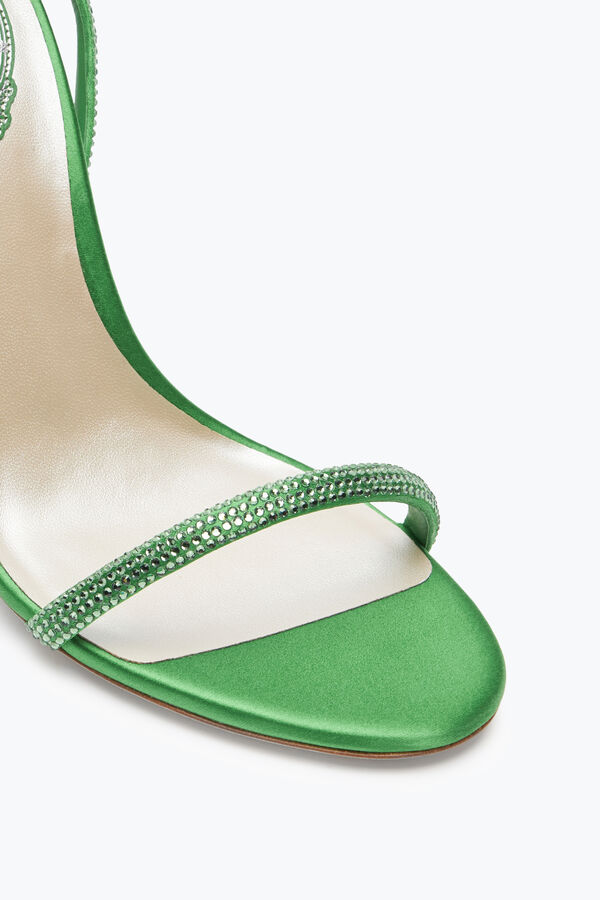 jeweled ellabrita crystal green sandal 105 rene caovilla