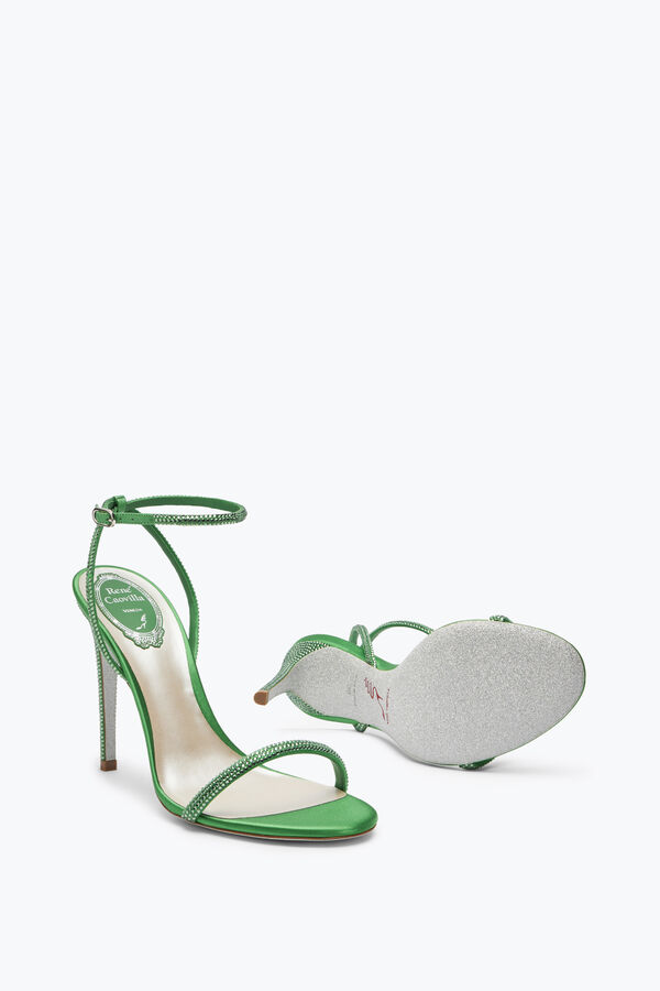 jeweled ellabrita crystal green sandal 105 rene caovilla