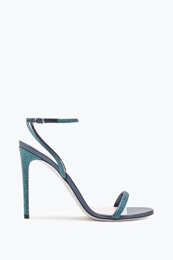 jeweled ellabrita crystal blue sandal 105 rene caovilla
