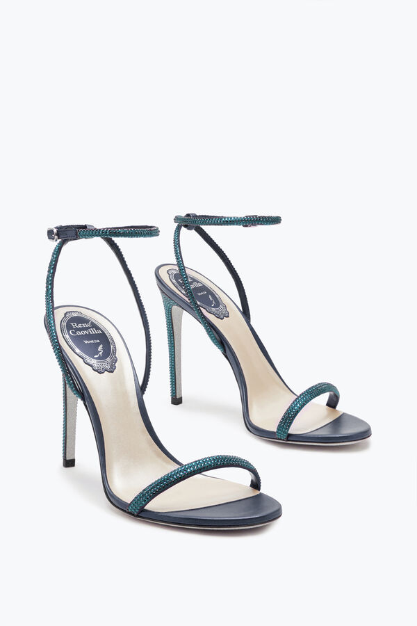 jeweled ellabrita crystal blue sandal 105 rene caovilla