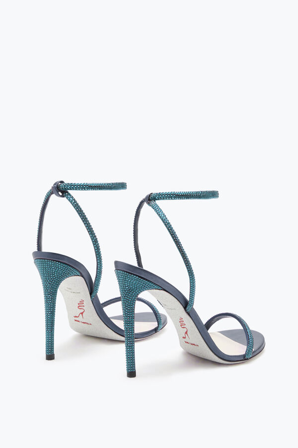 jeweled ellabrita crystal blue sandal 105 rene caovilla