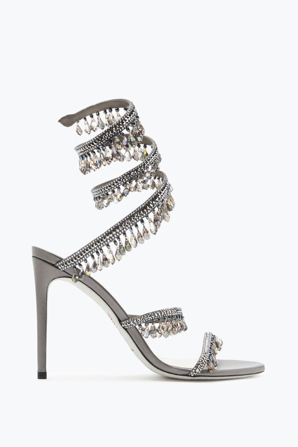 jeweled chandelier crystal pearl gray sandal 105 rene caovilla
