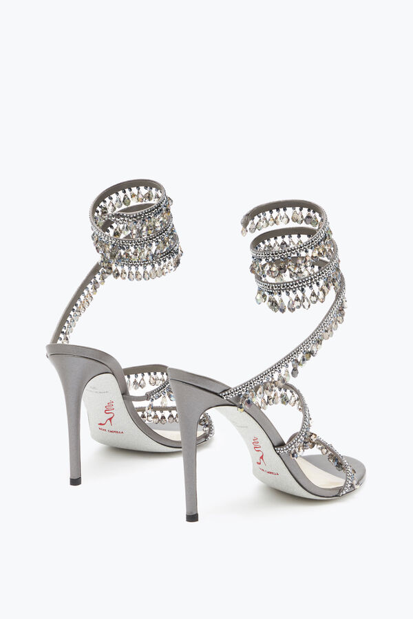 jeweled chandelier crystal pearl gray sandal 105 rene caovilla