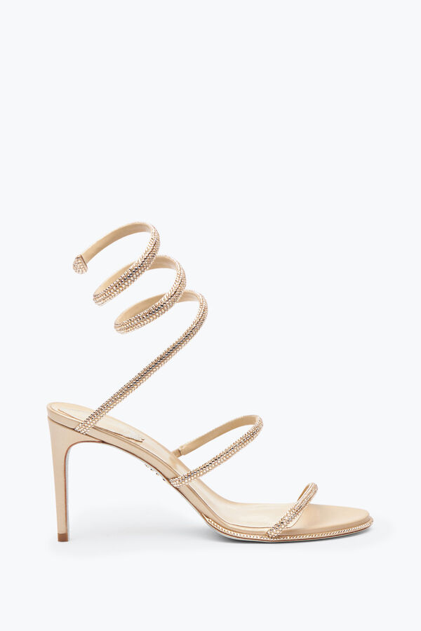 jeweled cleo neutral sandal 80 rene caovilla