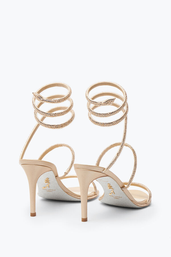 jeweled cleo neutral sandal 80 rene caovilla