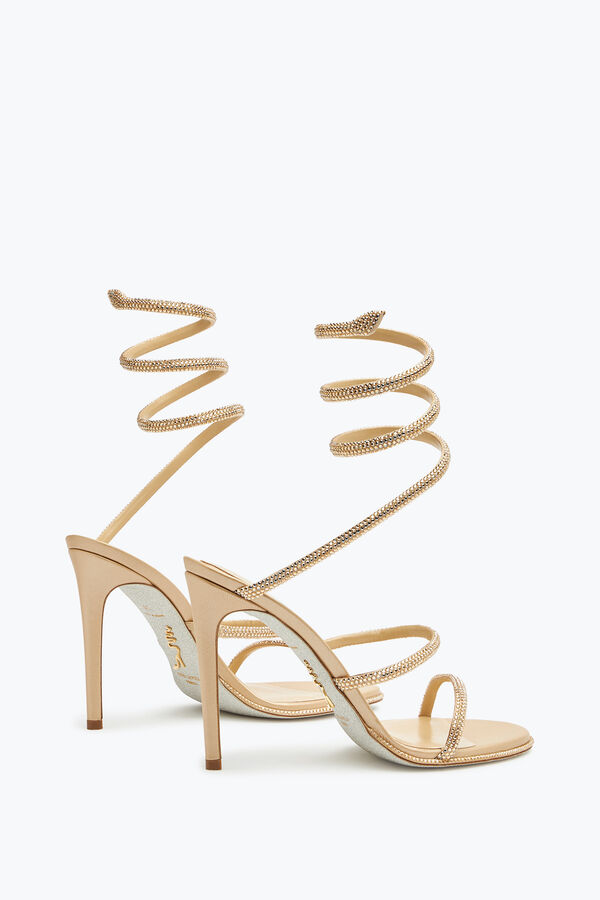 jeweled cleo gold sandal 105 rene caovilla