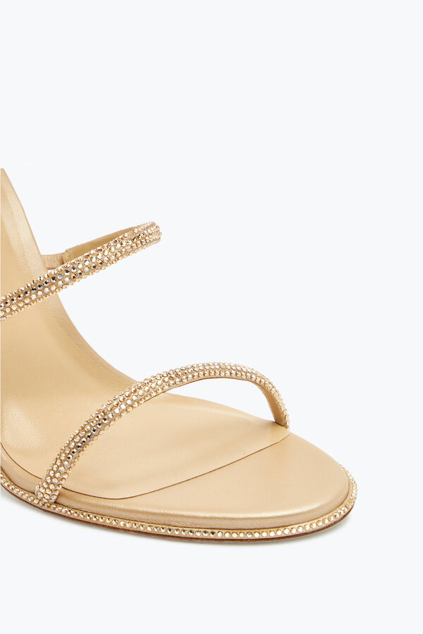 jeweled cleo gold sandal 105 rene caovilla