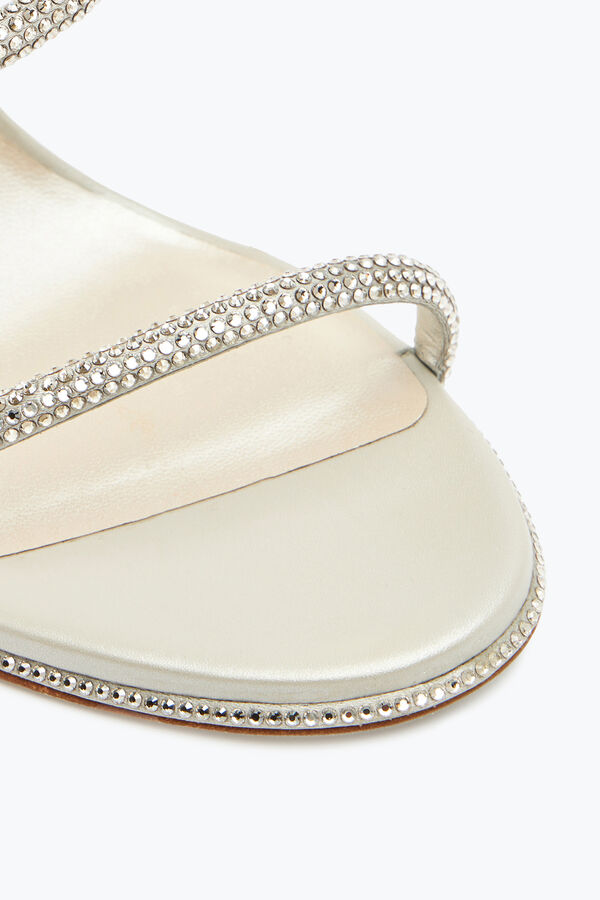 jeweled abend satin sandalen cleo rene caovilla